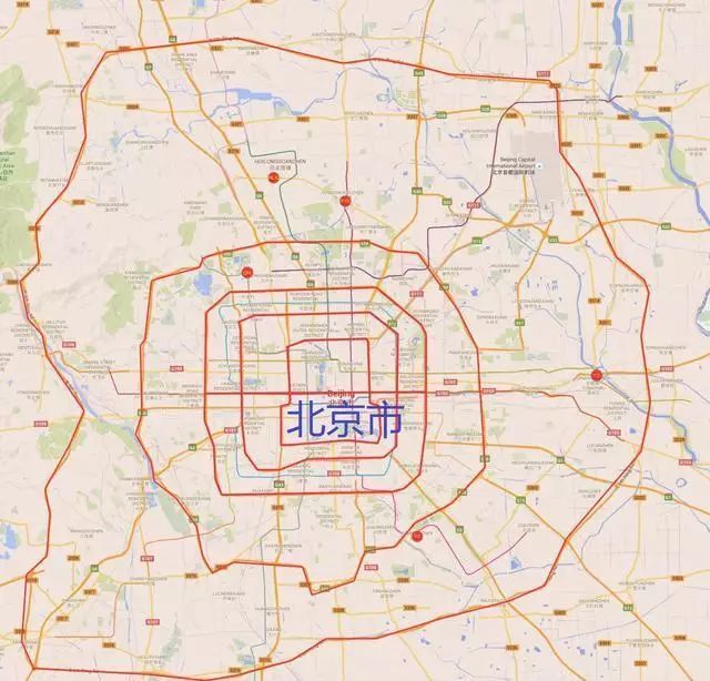 北京一环范围图片