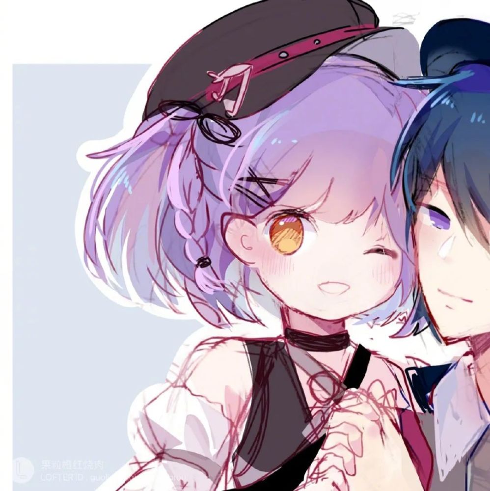 王者荣耀周瑜小乔音你心动情侣头像