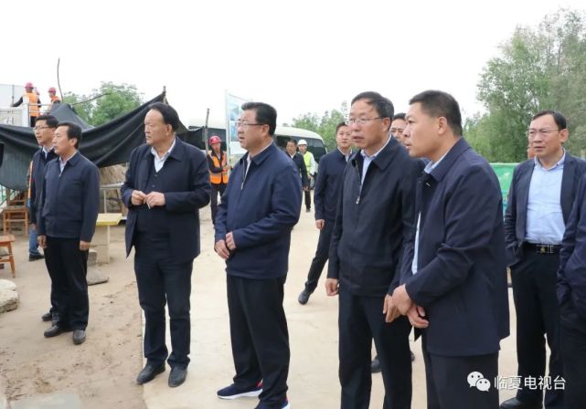 州委常委,副州长赏进孝一同调研,州人大常委会副主任,临夏县委书记