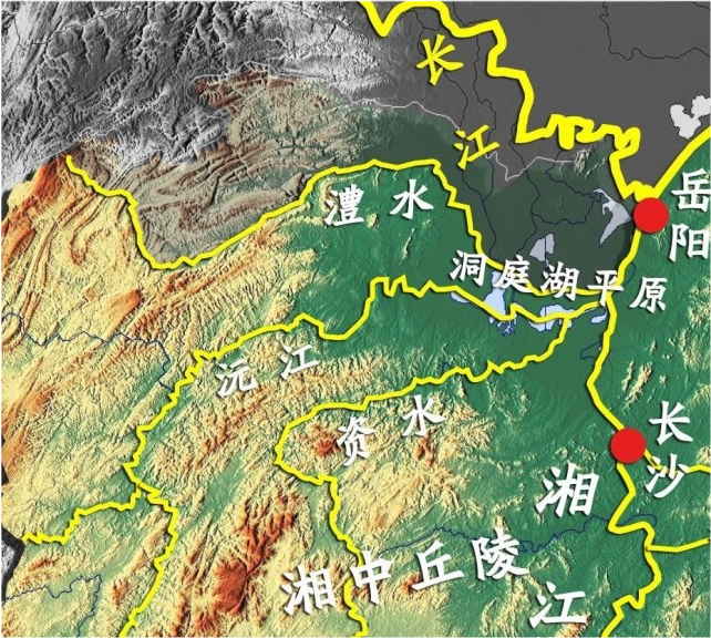 湘江,資江,沅江,澧水,其中湘江由南向北途徑湖南永州,衡陽,株洲,湘潭