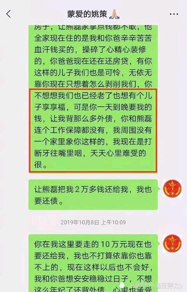 许敏无奈爆出重磅聊天记录熊磊没想到你是这样的一个人