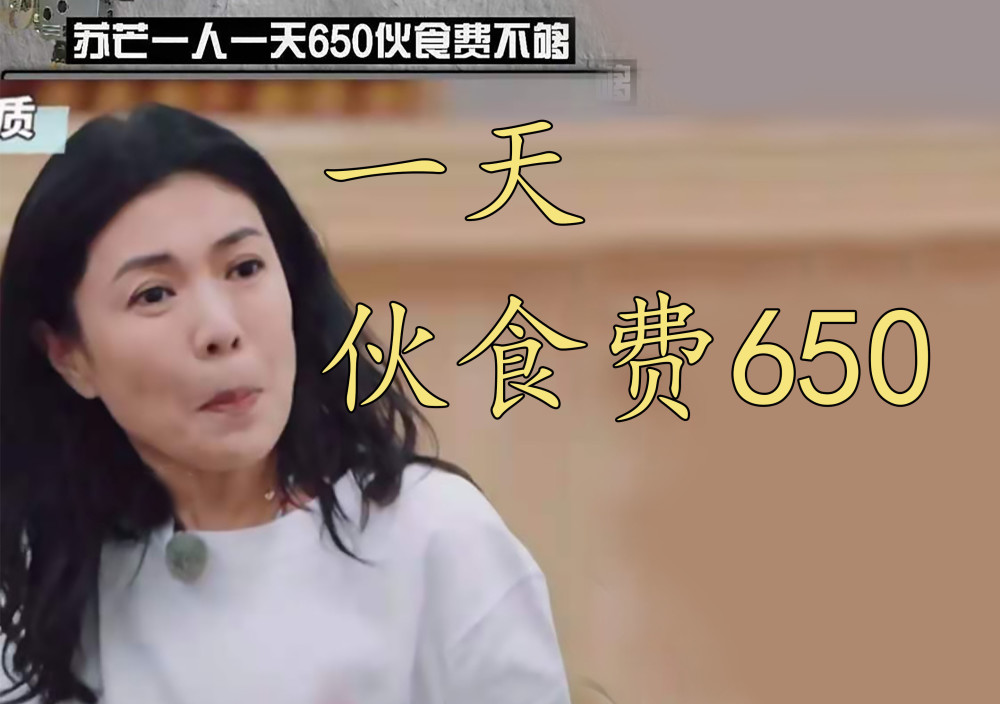明星苏芒:一天650元伙食费,根本不够吃,宋丹丹被气到离席