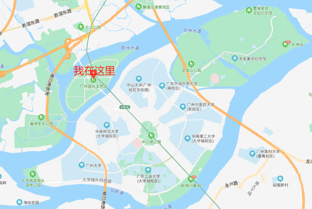 广州生物岛地图图片