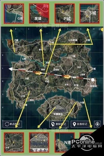 和平精英废墟爱心小岛打卡点位置介绍