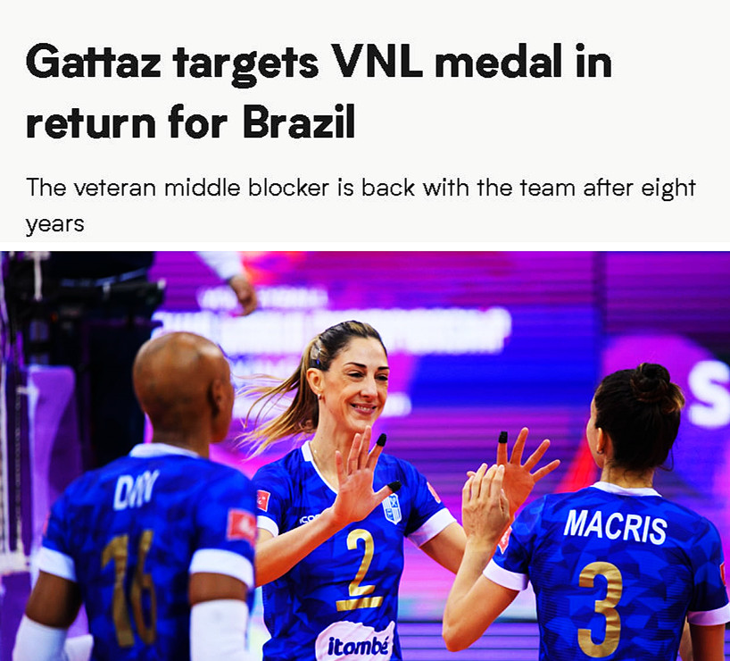 40岁卡洛琳:巴西女排还是一支强队 我希望去奥运会 争取拿到奖牌