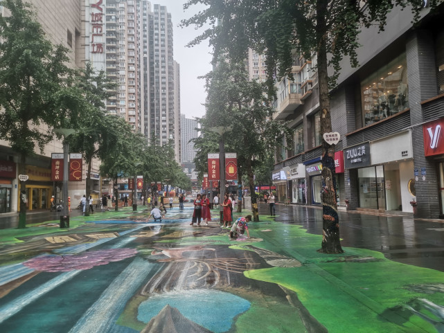 规模不大全是立体涂鸦,活灵活现成网红|步行街|城市广场|南坪|重庆