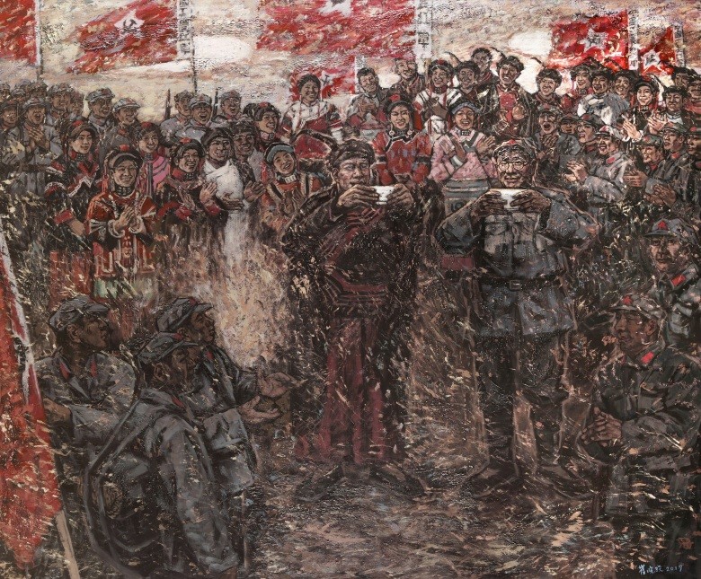 崔晓晓大型组画伟大的长征主题绘画创作感想