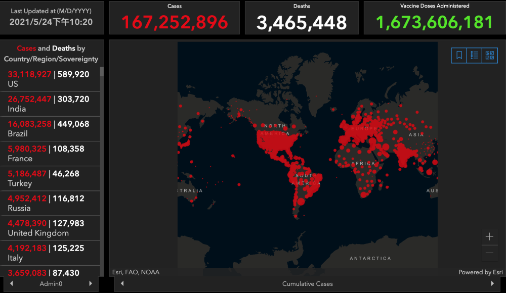 全球疫情动态 5月24日 中国新冠疫苗接种超5亿剂次印度首都宣布第五次延长封城 腾讯新闻