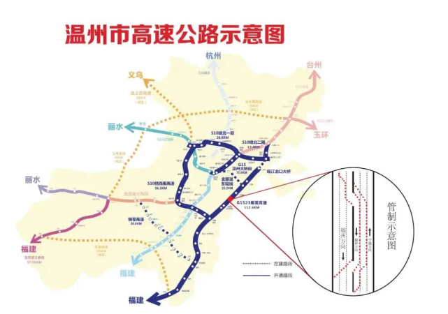 近期g1523甬莞高速福建方向这个路段施工注意绕行