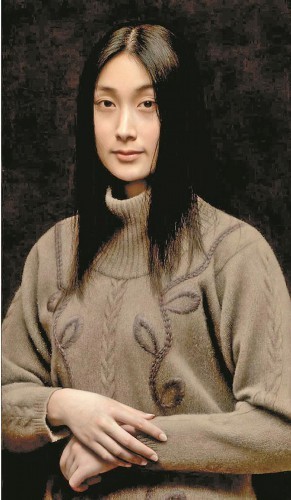 冷军作品《蒙娜丽莎——关于微笑的设计》(局部).受访者供图