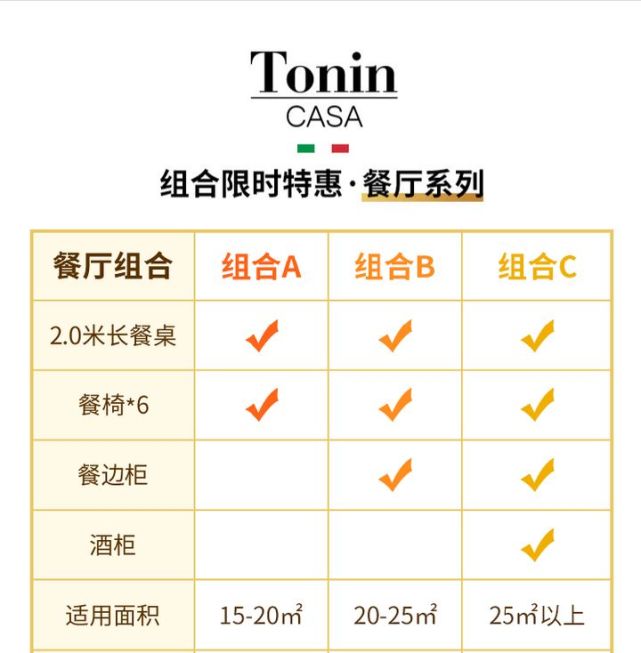 TONIN CASA全套进口轻奢家具搭配法，餐厅装修必备！