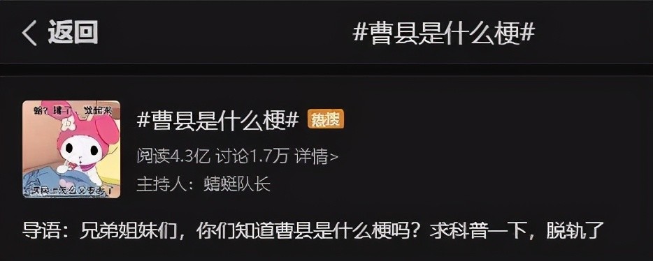 网络上到处都是"曹县梗".