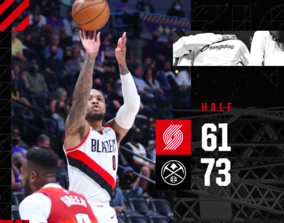 nba 单节6记三分＋半场8记三分！利拉德21分钟狂轰32分：连刷4纪录