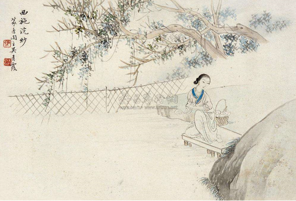 西施浣纱古人多有吟咏西施浣纱的传说,如:《题西施石》王轩(唐)