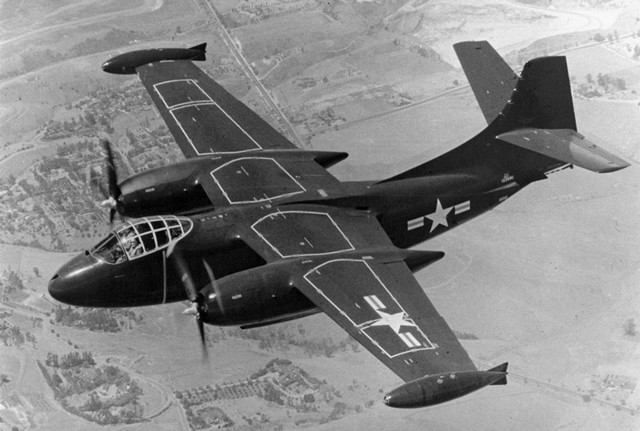 美国a2野蛮人轰炸机第一款具备核轰炸能力的舰载机