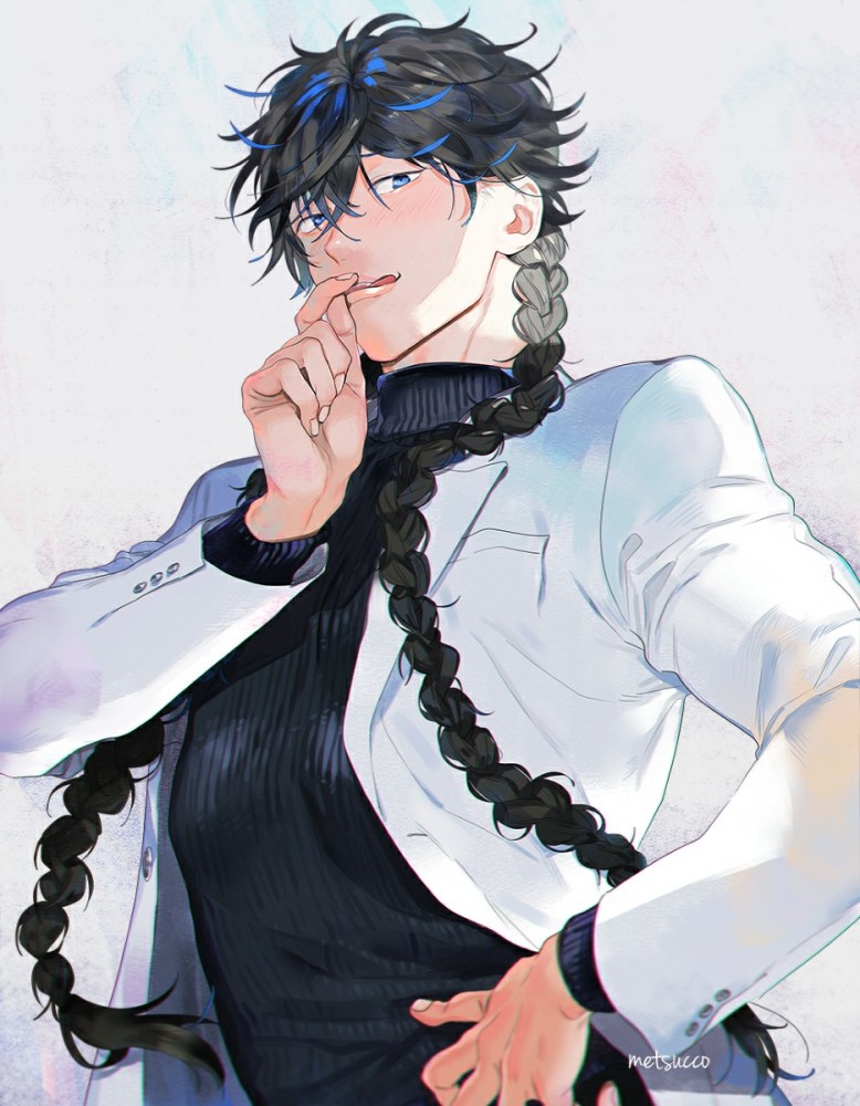 p站美图推荐麻花辫男子特辑