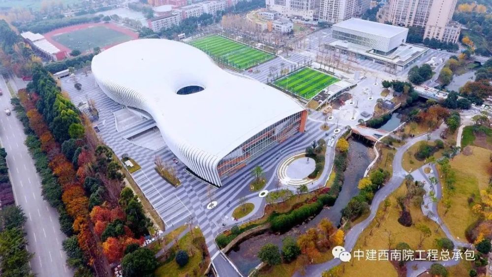 成都市新都香城体育中心首秀中建西南院作品