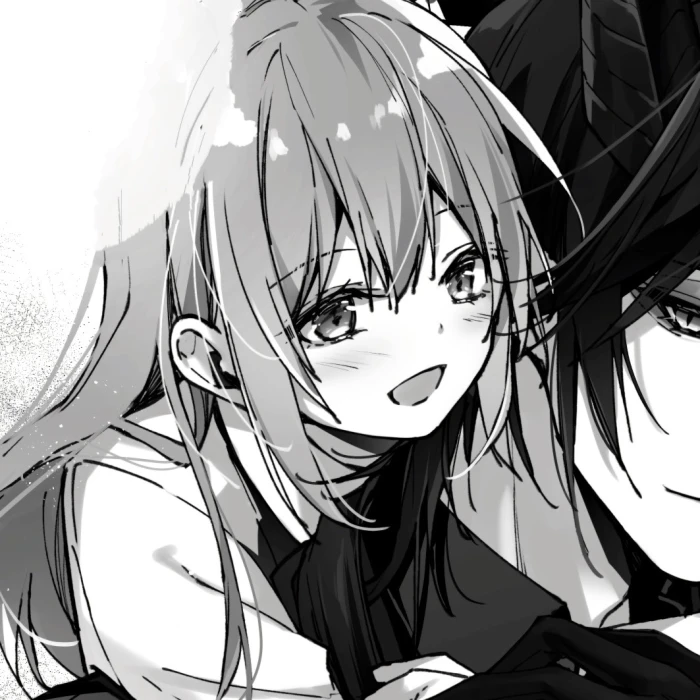 黑白动漫情头没关系我喜欢你我就多走向你一点