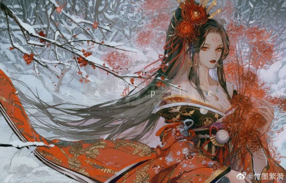 插画|画师 竹墨繁漪676767作品欣赏_腾讯新闻