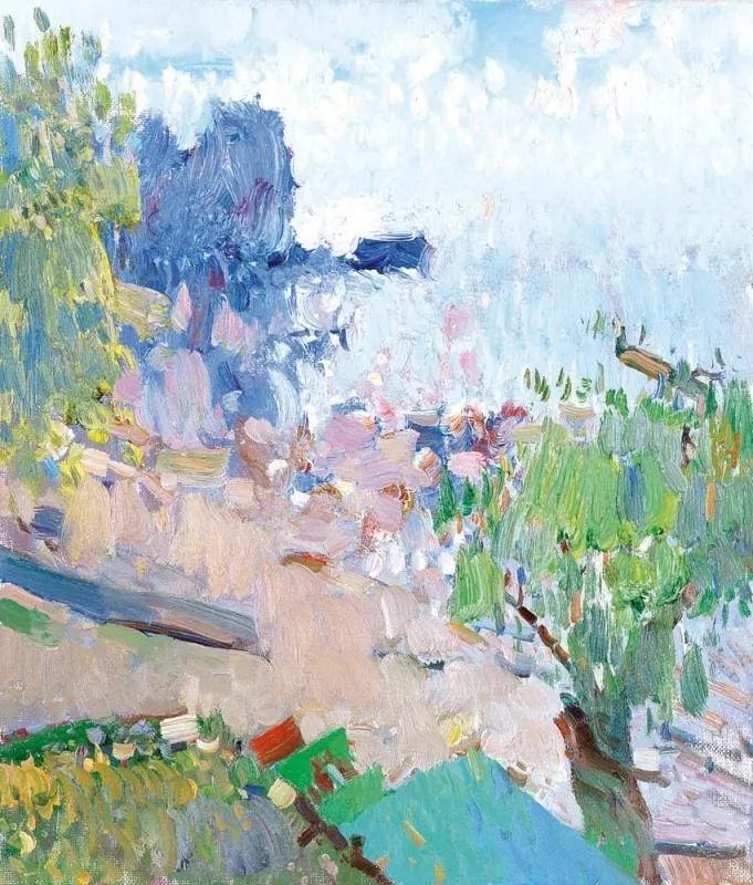 e n d-【 国际艺术大观 】灵动的风景油画肌理,不看你就亏大了!