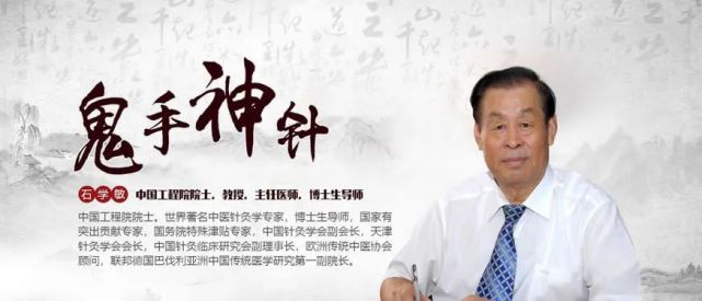 国医大师石学敏院士【醒脑开窍针刺法】传承班10月16日济南开讲!
