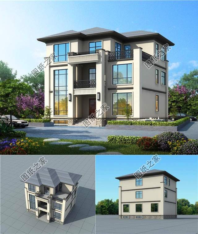 什么样的房子美观又霸气这三款好看的农村三层楼房设计图没错了