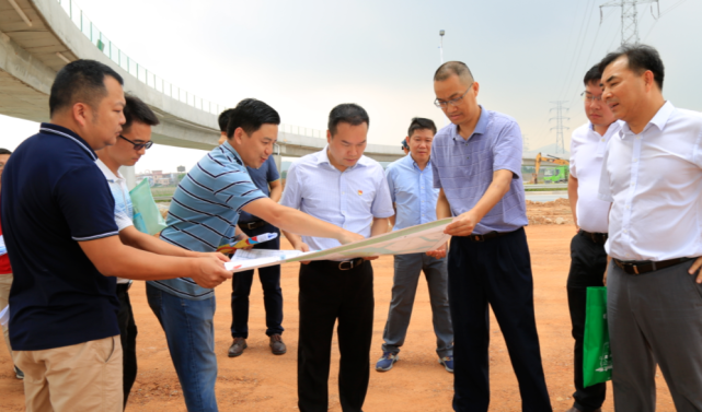 开平市政府主要领导调研交通项目工作加快打通交通动脉促发展