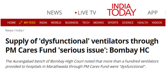 别妄想逃避责任 印度本土呼吸机失灵 引燃舆论风暴 腾讯新闻