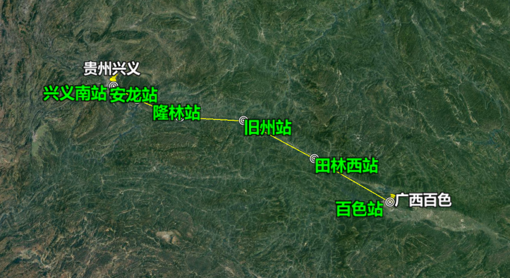 恭喜广西贵州人新建兴百兴义百色高铁揭秘线路走向