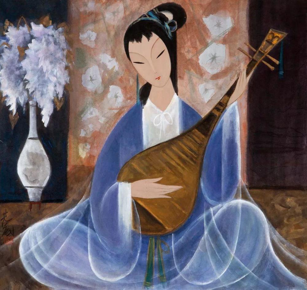 细眉凤眼樱桃小口杨柳细腰林风眠的仕女图有多别具一格