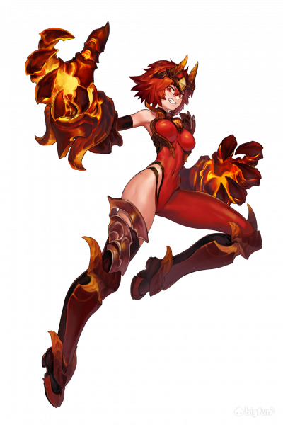 立绘:模型:【火龙化身比什巴赫】(火系钩爪战士))(角色具体评测见论坛