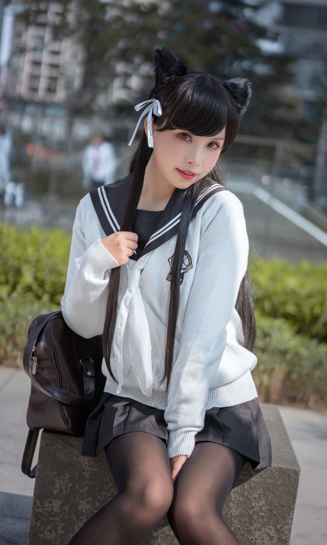 兽耳爱宕cos正片喵喵喵春光明媚