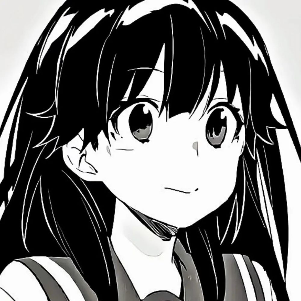 黑白漫画风女生头像且看故人离去难问归期从此形单影只颠沛流离