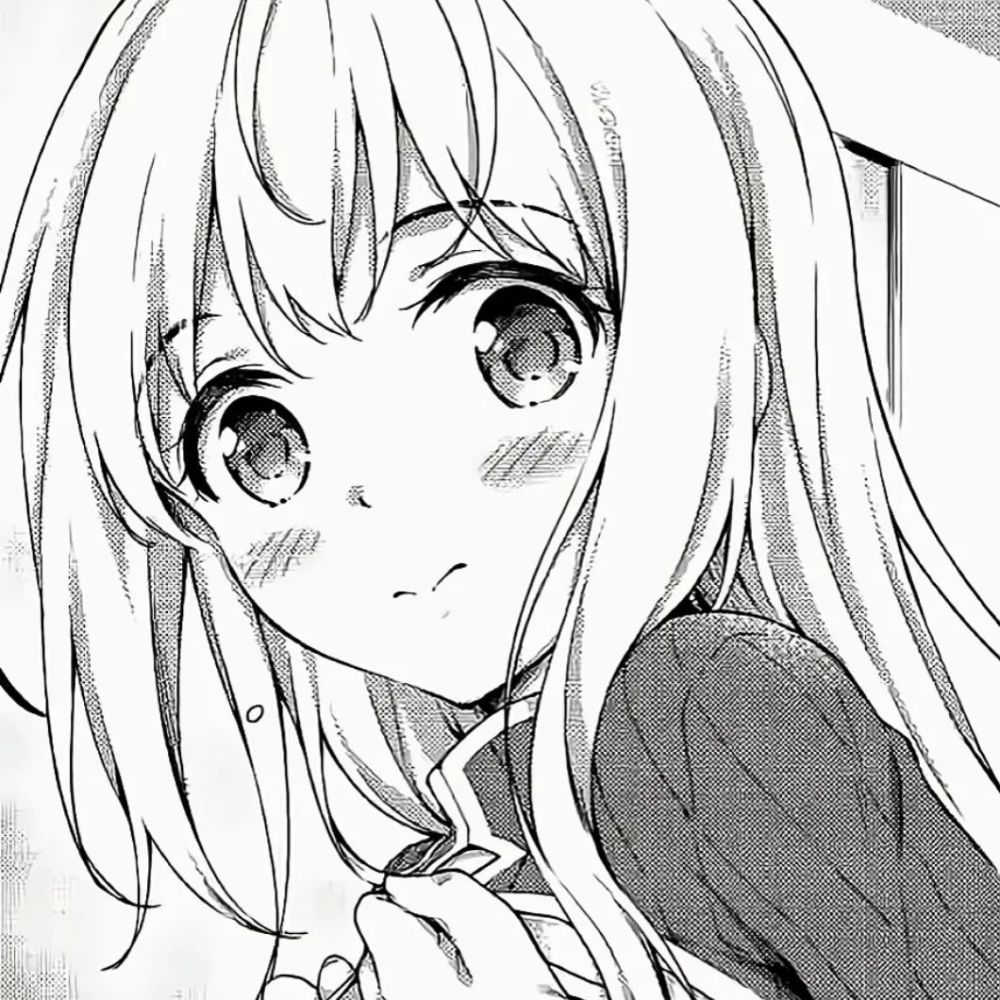 黑白漫画风女生头像且看故人离去难问归期从此形单影只颠沛流离