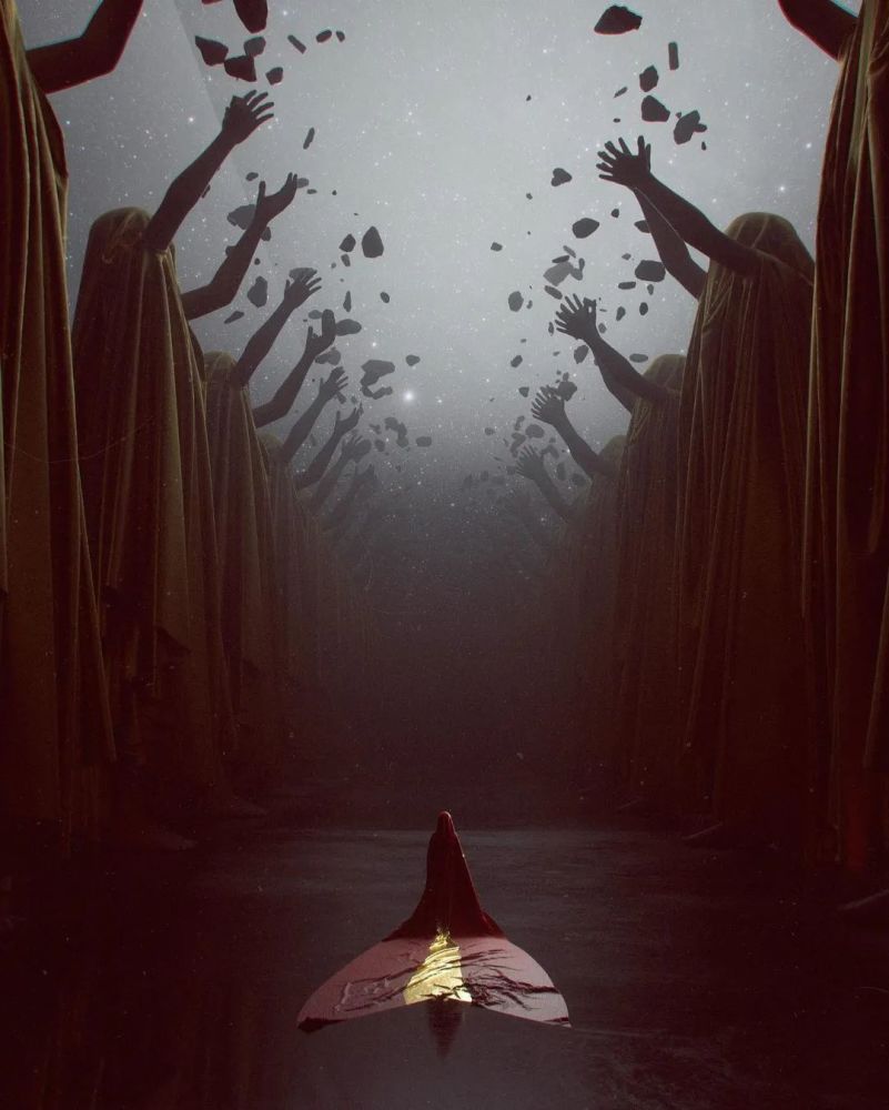 画师stuz0r笔下的67676767艺术绘兼具神明与科幻的巨物压迫感