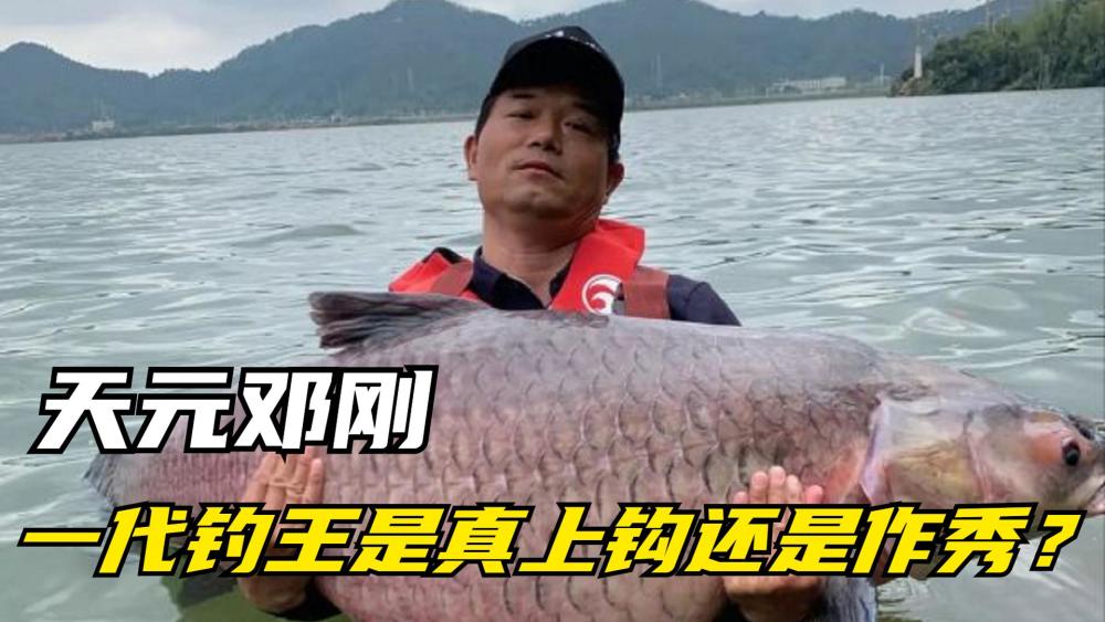 邓刚身价千万老总斩获百斤巨青被网友质疑是真钓还是作秀