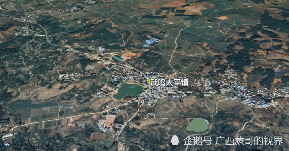 卫星图看广西6个太平镇分别在哪里