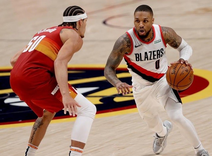 28日1000直播掘金vs开拓者戈登能否再次成功限制利拉德