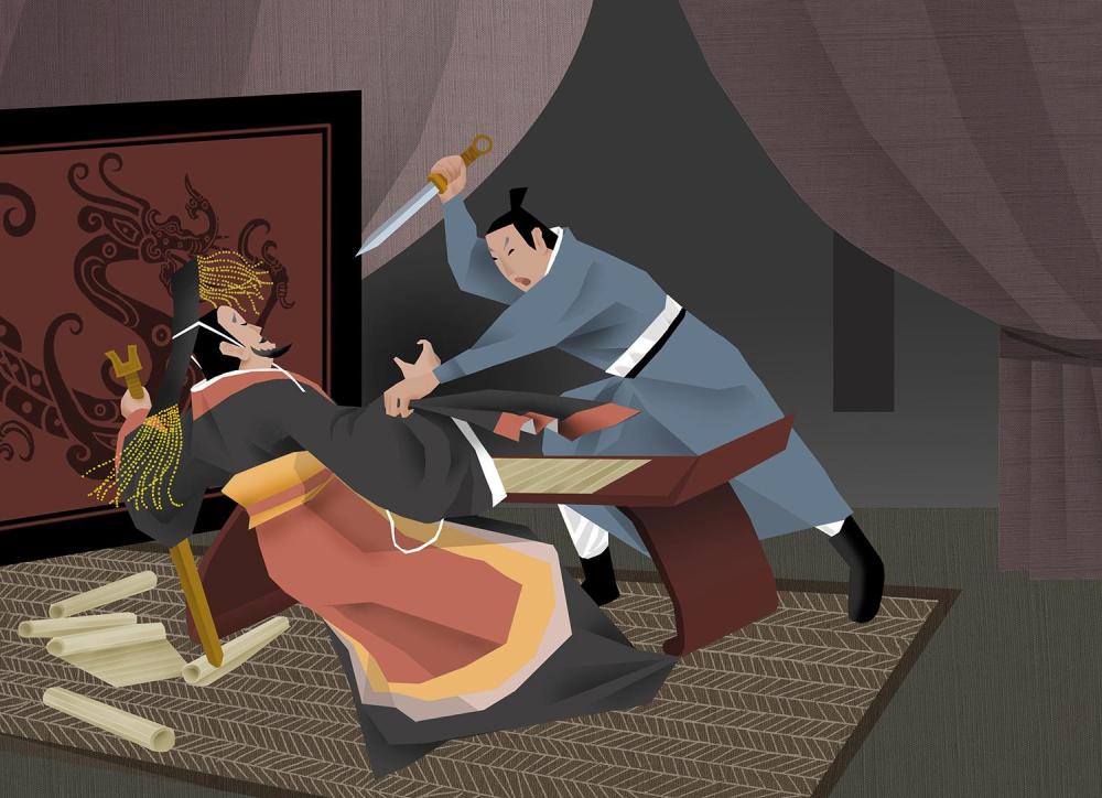 荆轲刺秦王的时候,殿下甲士为什么只看着,却没人上前搭救?_腾讯新闻