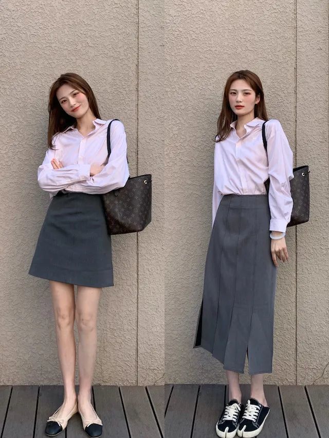 "短上衣 a字裙"=好看到犯规!时髦炸了!