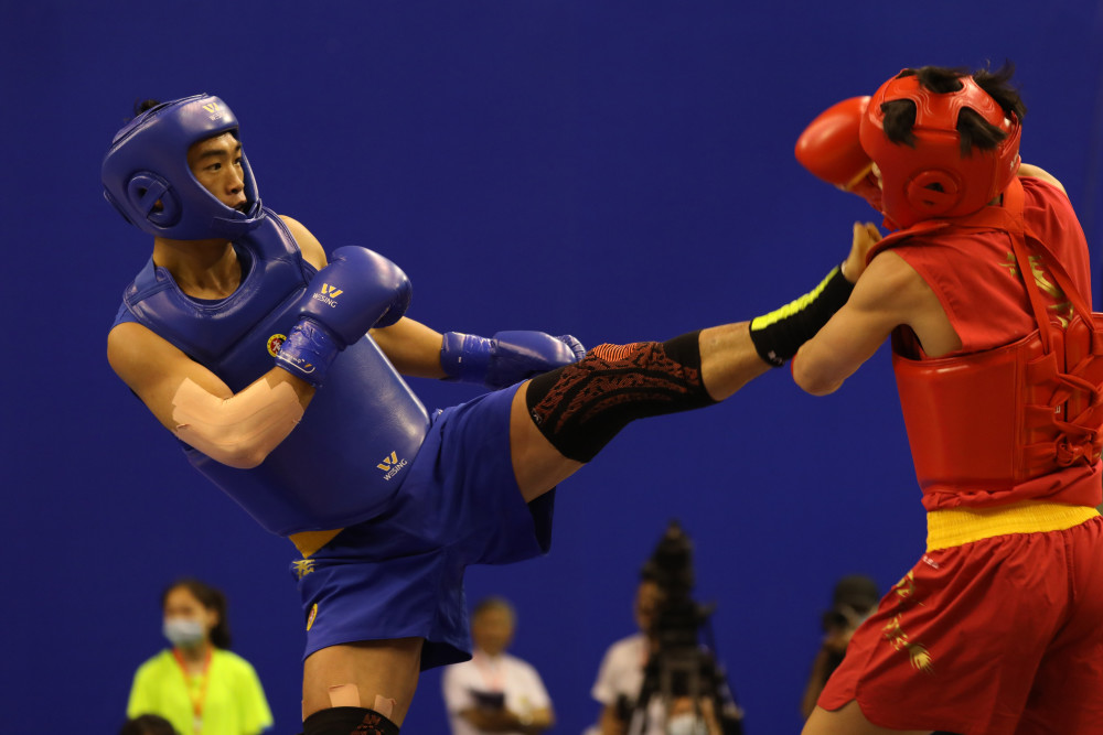 散打健儿炫技全运会擂台,高接低挡尽现高手风采