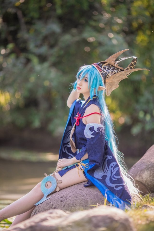 cos:阴阳师聆海金鱼姬cos正片@鹘瓷