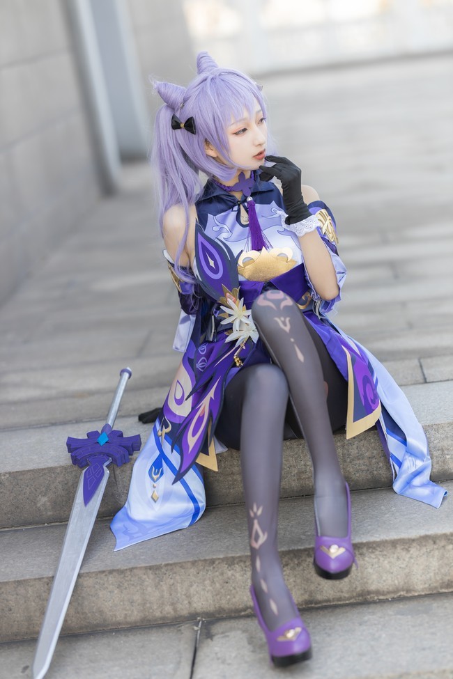 cos:原神刻晴cos正片@破茄,你愿意和我一起见证嘛