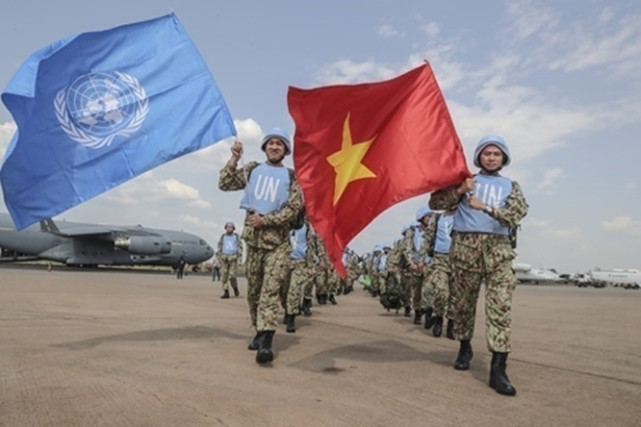 越南軍隊也參加聯合國維和,軍裝迷彩樣式獨特,但也有抄襲嫌疑