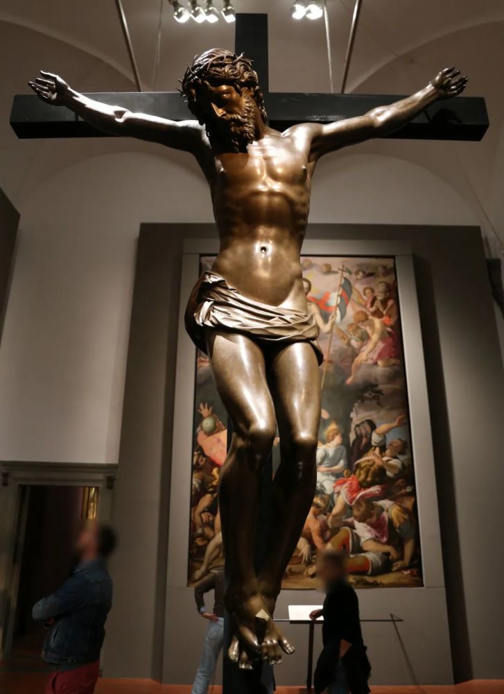 詹博洛尼亚《基督受难》,1598年,青铜铸像庇护四世在罗马的这一