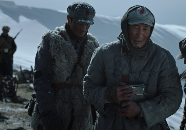 短短的30分钟时间,讲述的是万里长征过雪山的故事.