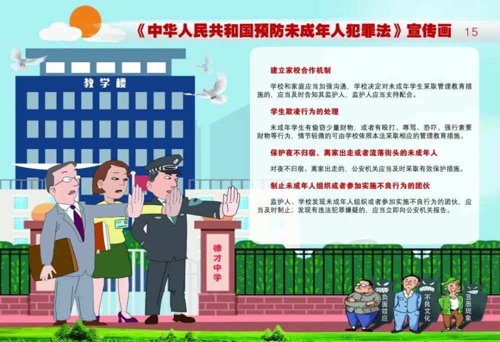 中华人民共和国预防未成年人犯罪法宣传画