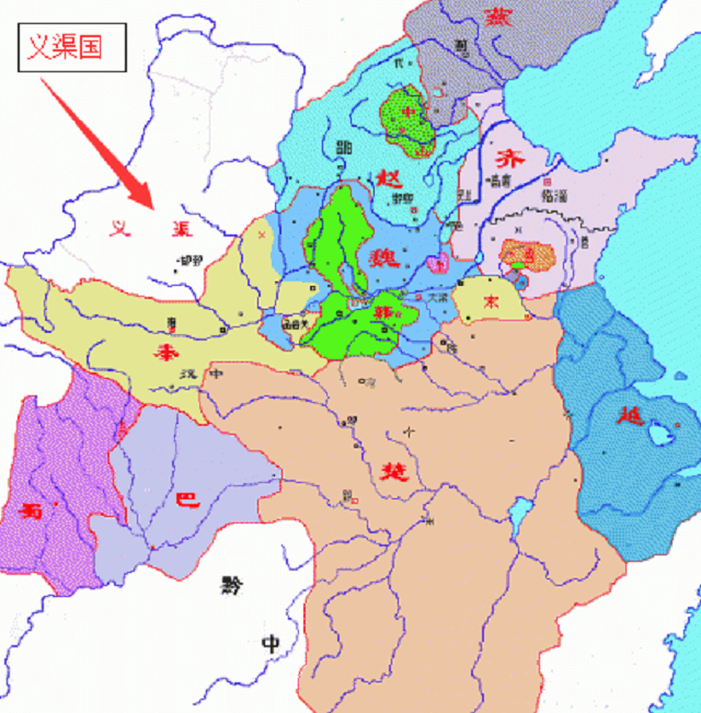 图6战国时,《后汉书》记载"义渠,大荔最强,筑城数十,皆自称为王",由此