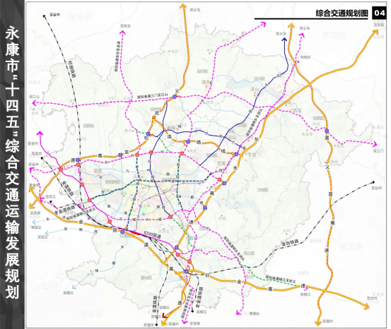 永康市北四环线规划图图片