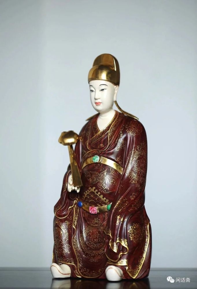 中国 木彫 紫檀 道教 文人